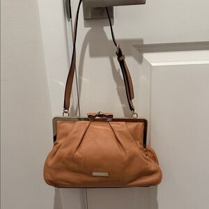 kate spade Tan Leather Kiss-Lock Shoulder Bag